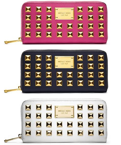 michael kors pyramid studded wallet yellow|Women's Yellow Designer Wallets .